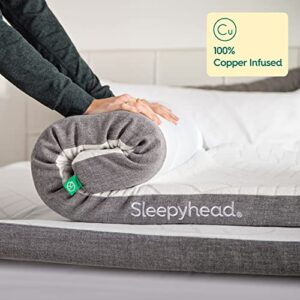 Sleepyhead 3-Inch Copper Mattress Topper - Copper-Infused Memory Foam with Washable Cover - Bedroom Essential (Queen, 3'' Copper Topper)