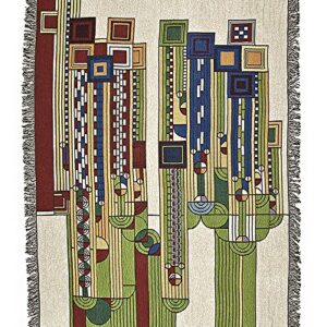 Frank Lloyd Wright Saguaro Tapestry Throw