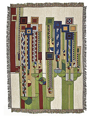 Frank Lloyd Wright Saguaro Tapestry Throw