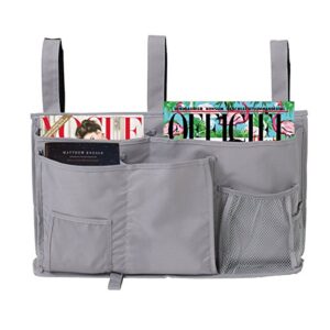 Oululu Bedside Caddy - Hanging Bedside Storage Organizer Bag for Bunk Beds Sofa (Grey)