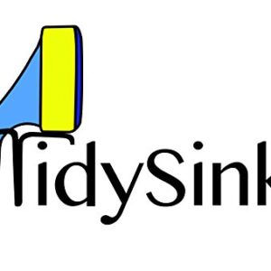 TidySink Dish Wand Holder Adjustable Kitchen Dishwand Sink Caddy (Black or Grey)