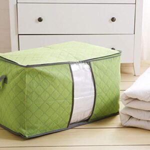 FRIDG frigidssm Home Stackable Clothes Quilts Pillows Luggage Packing Bedding Organizer Folding Storage Bag Box Orange