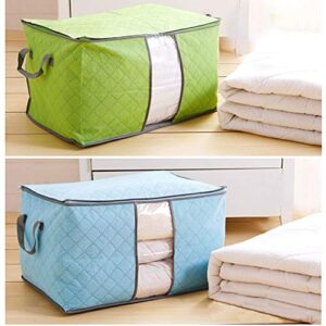 FRIDG frigidssm Home Stackable Clothes Quilts Pillows Luggage Packing Bedding Organizer Folding Storage Bag Box Orange