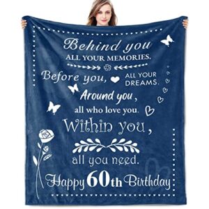 paihvcn 60th birthday gifts for women blanket 60"x50", 60th birthday decorations women men, 60th birthday gift ideas for men, 1963 birthday gifts for women men, birthday gifts for 60 year old woman