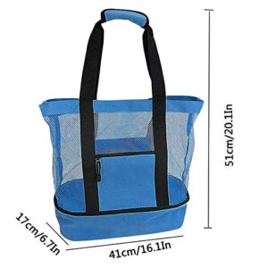 VARWANEO 1 PC Adult's Beach Bag Cooler Compartment Design Camping Travel Picnic Portable Multipurpose Shoulder Bags