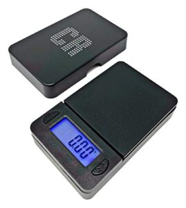 cr scale digital pocket scale - 1pc premium food scale 100g by 0.01g digital grams scale weight scale kitchen scale black gram scale portable scale digital food scale (jds-p100) (battery included)