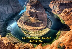 arizona usa united states fridge refrigerator magnets (1 piece, style: horseshoe bend #p4)