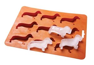 lywuu dachshund dog shaped silicone ice cube molds and tray