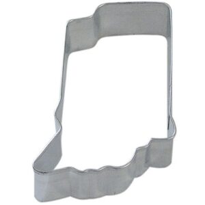 states otbp state of indiana cookie cutter 3 inch –tin plated steel cookie cutters – state of indiana cookie mold