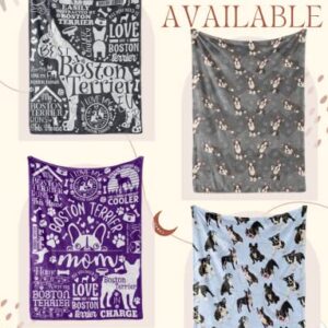 InnoBeta Boston Terrier Gifts for Women, Boston Terrier Blanket, Bed Flannel Fleece Plush Blankets (50"x 65") - Best Boston Terrier Ever