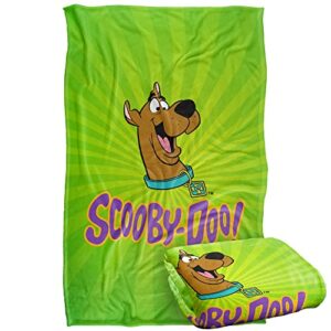 scooby doo green burst silky touch super soft throw blanket 36" x 58",burst