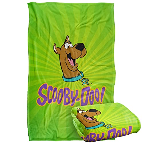 Scooby Doo Green Burst Silky Touch Super Soft Throw Blanket 36" x 58",Burst