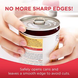 Kitchen Mama One Touch Can Opener: Open Cans with A Simple Push of Button and Stop Automatically After Completion - Smooth Edge, Food-Safe | Two Electric Can Openers - Red and Purple