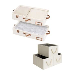 StorageWorks Underbed Storage Box and Large Storage Baskets for Organizing