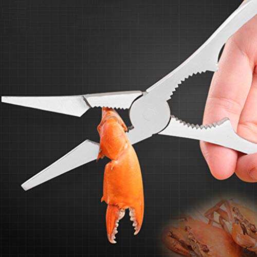 YARNOW Nut Cracking Tools Crab Leg Crackers Lobster Crackers Stainless Steel Shellfish Crab Claw Seafood Tools Nut Crackers for Eating Crab Crackers