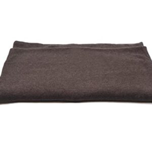 State Cashmere Reversible Throw Blanket - Ultra Soft Accent Blanket for Couch, Sofa & Bed Made with 100% Inner Mongolian Cashmere - Crafted Home Accessories - (Black Coffee/Winter Twig, 60"x50")