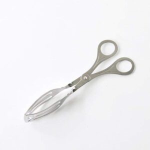 Alessi Pastry Tongs, Silver