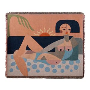 justina blakeney nude beach tapestry throw, 50x60