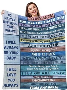 worktisky mothers day idea gifts for mom from daughter son, best mom gifts, funny mothers day idea gifts, mom gifts from daughters, birthday gifts for mom, mom blankets from daughter 60"x50"