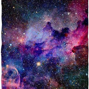 KYKU Soft Galaxy Blanket Full Size Fleece Purple Nebula Throw Blanket Universe Small Outer Space Adult and Child Comfy Home for Living Room Sofa Nap Cozy Pretty Abstract Art Printed Design Gifts