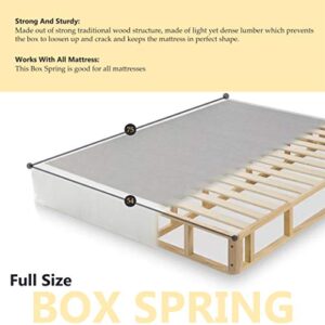 Mayton 10-Inch Medium plush, Tight top Innerspring Mattress And 8" Wood Box Spring/Foundation Set,Full Size