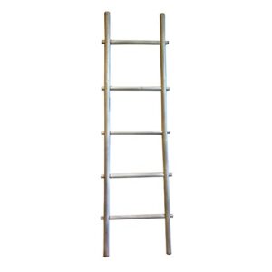 mgp bamboo ladder rack in white 5'