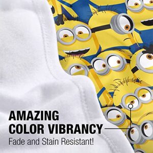 LOGOVISION Minions Blanket, 36"x58", Minion Group Fleece Blanket