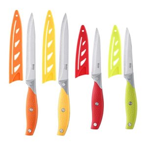 olulu paring knife, 8 pcs paring knives, high carbon german stainless steel paring knife set, knives with kitchen accessories