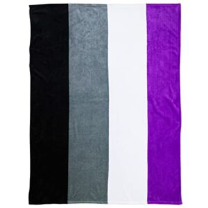 asexual pride super plush blanket - 50x60 soft throw blanket - perfect for cuddle season ace price lgbt blanket