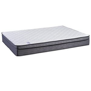 Continental Sleep 10-Inch Plush Foam Encased Hybrid Eurotop Innerspring Fully Assembled Mattress, Queen