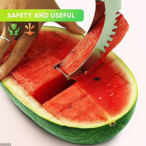 Stainless Watermelon Slicer Cutter Tool - Easy Slicer Watermelon and Pineapple Cutter Slicer Stainless Steel Vegetable Cutter - Cutters for Fruit Cut Outs Unique Kitchen Gadgets Watermelon Knife