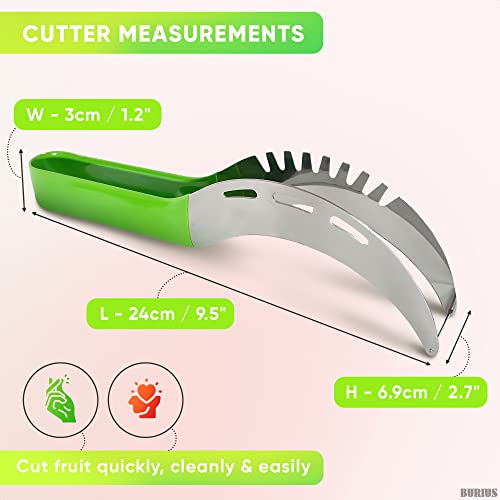 Stainless Watermelon Slicer Cutter Tool - Easy Slicer Watermelon and Pineapple Cutter Slicer Stainless Steel Vegetable Cutter - Cutters for Fruit Cut Outs Unique Kitchen Gadgets Watermelon Knife