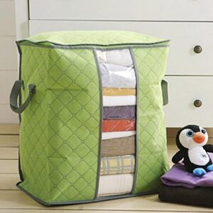 YJYdada Storage Box Portable Organizer Non Woven Underbed Pouch Storage Bag Box (Green)