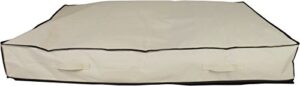 neusu underbed storage bag for comforters - beige, jumbo xxl, 180 liters, 49" x 31" x 7"