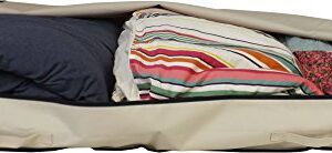 Neusu Underbed Storage Bag for Comforters - Beige, Jumbo XXL, 180 Liters, 49" x 31" x 7"