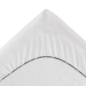 Tempur-Pedic TEMPUR Supreme 3-Inch Mattress Topper, Medium Firm, Queen, White & Cool Luxury Mattress Protector, Queen, White