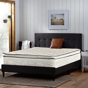 mattress solution, 12-inch medium plush double sided pillowtop innerspring mattress, king
