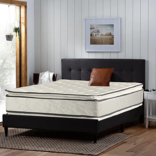 Mattress Solution, 12-Inch Medium Plush Double Sided Pillowtop Innerspring Mattress, King