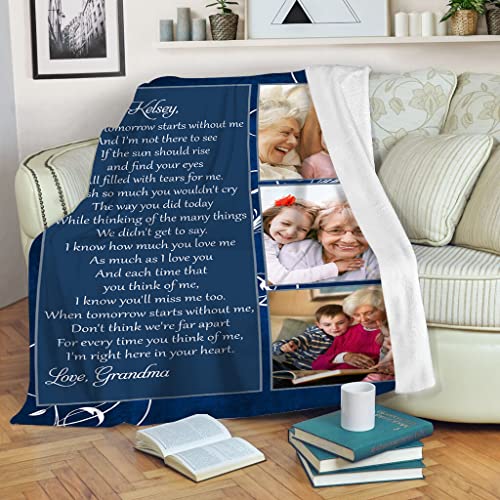Personalized When Tomorrow Starts Without Me Blanket Bereavement Gifts for Loss of Mother Husband Sympathy Gifts for Loss of Mom Dad Condolence Gifts Throw Blanket