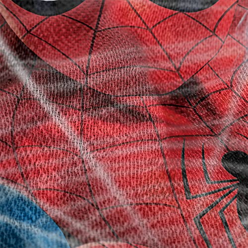 LOGOVISION Spider Man Blanket, 50"x60" Spider-Man Web Blast Woven Tapestry Cotton Blend Fringed Throw Blanket