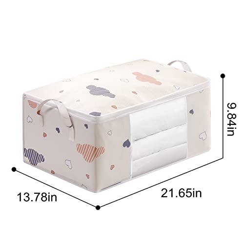 Comforter Storage Bag Folding Organizer Bag for King/Queen Comforters, Pillows, Blankets, Bedding/Quilt, Duvet Blanket Mothproof Space Save