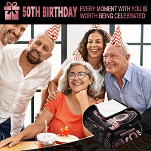 50th Birthday Gifts for Men Women,50th Birthday Decorations for Women Men,50th Birthday Gift Ideas,Great Birthday Gifts for 50 Year Old Grandparents Dad Mom Back in 1973 Blanket Rose Gold 60x50 Inch