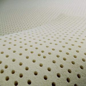 Latex Mattress Topper - Natural Latex with 5 Zones - No Cover (King / 2 inch/Soft)