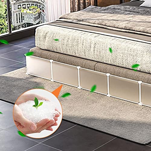 Under Bed Blocker Bumper, White Toy Blocker Stops Toys from Getting into Furniture, Easy to Install Under Couch Pet Blocker, Suitable for Under Couch and Under Bed ( Size : 2 sides 205x154x21cm )