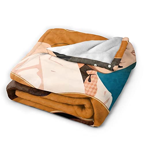 Django Reinhardt Flannel Blanket Fluffy Throw Blanket for Couch Sofa Bed All Season Super Soft 60"x50"