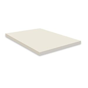 spring solution 2-inch high density foam topper,adds comfort to mattress, queen size, 1