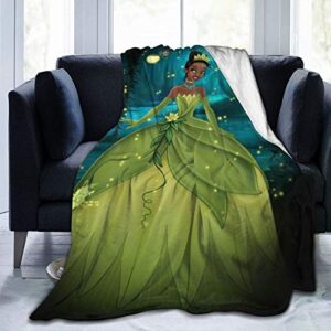 princess and the frog ultra-soft micro fleece blanket throw for bedroom sofa comfortable 60in*80in