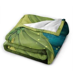 Princess and The Frog Ultra-Soft Micro Fleece Blanket Throw for Bedroom Sofa Comfortable 60in*80in