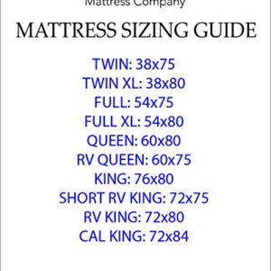 American Mattress Company 8" Graphite Infused Memory Foam-Sleeps Cooler-100% Made in The USA-Medium Firm (70x80)