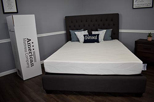 American Mattress Company 8" Graphite Infused Memory Foam-Sleeps Cooler-100% Made in The USA-Medium Firm (70x80)
